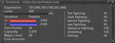 Signature for player Grimlock