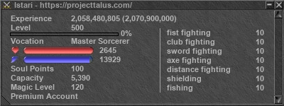 Signature for player Istari