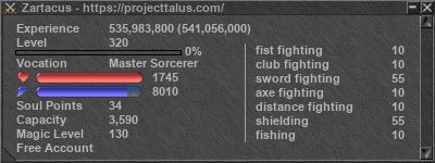 Signature for player Zartacus